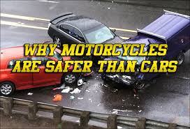 Why motorcycles are safer than cars