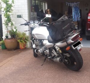 Bike Parked on a Slope